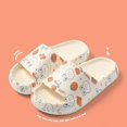 thumbnail image 3 of Zapatillas de Graffiti para mujer, zapatos de dibujos animados EVA para exteriores, toboganes de suela gruesa suave, antideslizantes para piscina, Zapatillas de casa para interiores, Verano, 3 of 4