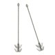 thumbnail image 2 of 2 anzuelos de calamar de acero inoxidable para pesca con jigs, herramientas de pesca portátiles, paraguas 15 centímetros, 2 of 9