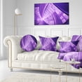 thumbnail image 3 of Designart Purple Fractal Exotic Plant Stems - Abstract Throw Pillow - 12x20, 3 of 5