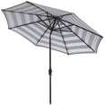 thumbnail image 4 of Safavieh Collection Extérieure Iris Fashion Line Parasol Inclinable Noir et Blanc, 9 Pouces, 4 of 4