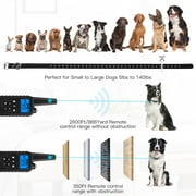 Dog Training Collars, Dog Shock Collar with Remote 2600 feet, 3 Modes Beep Vibration Shock, IPX7 Waterproof, LED Light, USB Charging, Dog Bark Collar for Training Small Medium Large Dogs