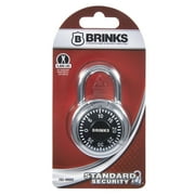 Brinks 50mm Steel Dial Combination Padlock with 1in Shackle