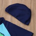 thumbnail image 7 of Kiapeise Little Boy Sunsuits Swimwear Long Sleeve Dinosaur Print Romper+Hats, 7 of 7