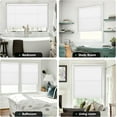 thumbnail image 5 of LazBlinds No Tools No Drill Cordless Cellular Shades, Light Filtering Honeycomb Shades for Home, Thermal Insulation Blinds for Windows, 40" W x 48" H, White, 5 of 6