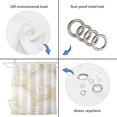 thumbnail image 7 of Extra Long Shower Curtain 72x96 Inch, Coastal Shell Beige Shower Curtain Waterproof Bathroom Decor, Summer Ocean Shell Beach Fabric Bath Curtain Set Accessories with Hooks, 7 of 7