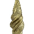thumbnail image 3 of Northlight 8.25" Shiny Gold Textured Finial Christmas Ornament, 3 of 9