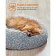 thumbnail image 3 of Cama de Perros, Cama para Mascotas, Diámetro de 60 cm, Cojín Central Extraíble y Lavable, Alfombra de Felpa, Gris Ombré, 3 of 5