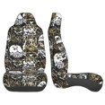 thumbnail image 3 of Yiaed Ink Graffiti Owl Print Car Seat Covers,Universal Auto Seats Protector Fits for Car,SUV Sedan,Truck,Automotive Seat Covers & Accessories(Two packs), 3 of 7