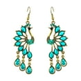 thumbnail image 2 of QIQUWOHUL Retro National Wind Earrings European And American Fashion Bohemian Color Resin Rhinestone Earrings Female, 2 of 5