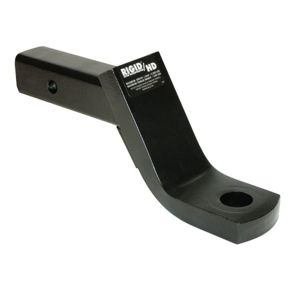 Rigid Hitch (HUB-3409) Heavy Duty Ball Mount For 2 Inch Receivers - 12,000 Lbs. Tow Capacity - 2 Inch Drop - 1 Inch Rise - Made In USA
