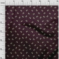 thumbnail image 2 of oneOone Polyester Lycra Plum Fabric Leaves & Flower Floral Sewing Material Print Fabric By The Yard 56 Inch Wide, 2 of 4