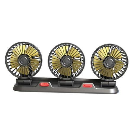 Wzmzjy Vehicle Car Cooling Fan Personal Cooling Vehicle Fan, Air Fan Auto Car Fans, 12V