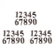 thumbnail image 1 of 30 Piezas Puerta DíGitos 0 A 9 Etiqueta de NúMero Numeral Placa de la Puerta CajóN de la Casa Letrero Placa Hotel Etiqueta de la Casa DireccióN Etiqueta de la Puerta Bronce, 1 of 5