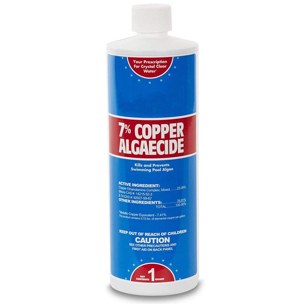 Swimming Pool 7 Copper Algaecide Algae Chemical 32 oz (Choose