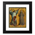 thumbnail image 2 of Juan de Flandes 15x16 Black Modern Framed Museum Art Print Titled - Saints Michael and Francis (ca. 1505-9), 2 of 5
