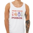 thumbnail image 2 of Pick Your Poison Tank Top Unisex Large White, 2 of 5
