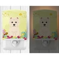 thumbnail image 2 of Caroline's Treasures BB6042CNL Easter Eggs Westie Ceramic Night Light, 6x4x3", multicolor, 2 of 2