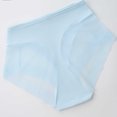 thumbnail image 6 of biudgviw Womens Seamless Underwear Fashion Tulle Full Coverage Panties Stretch Mid Rise Solid Color Bikini Briefs, 6 of 7