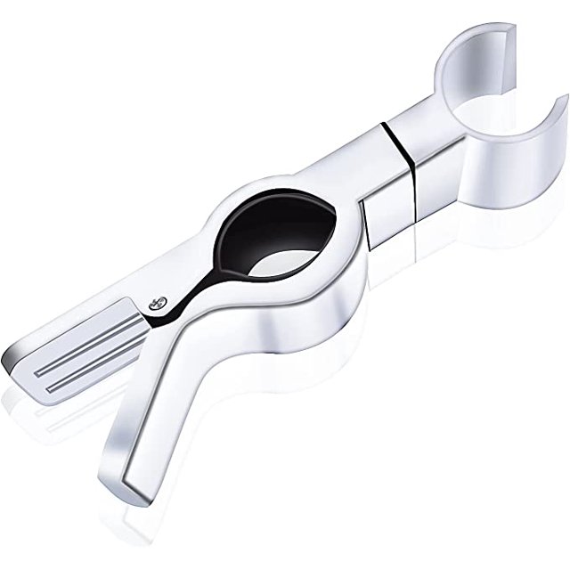 Hongchun Support de Douche à Main Remplaçable, Porte-Tête de Douche en Métal Support de Douche Réglable, Support de Douche à Main, pour Douche à Main Ou Pomme de Douche, Chromé, Pas de Forage, Argent
