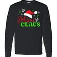 thumbnail image 3 of Inktastic Mimi Claus with Christmas Santa Hat and Snowflakes Long Sleeve T-Shirt, 3 of 5