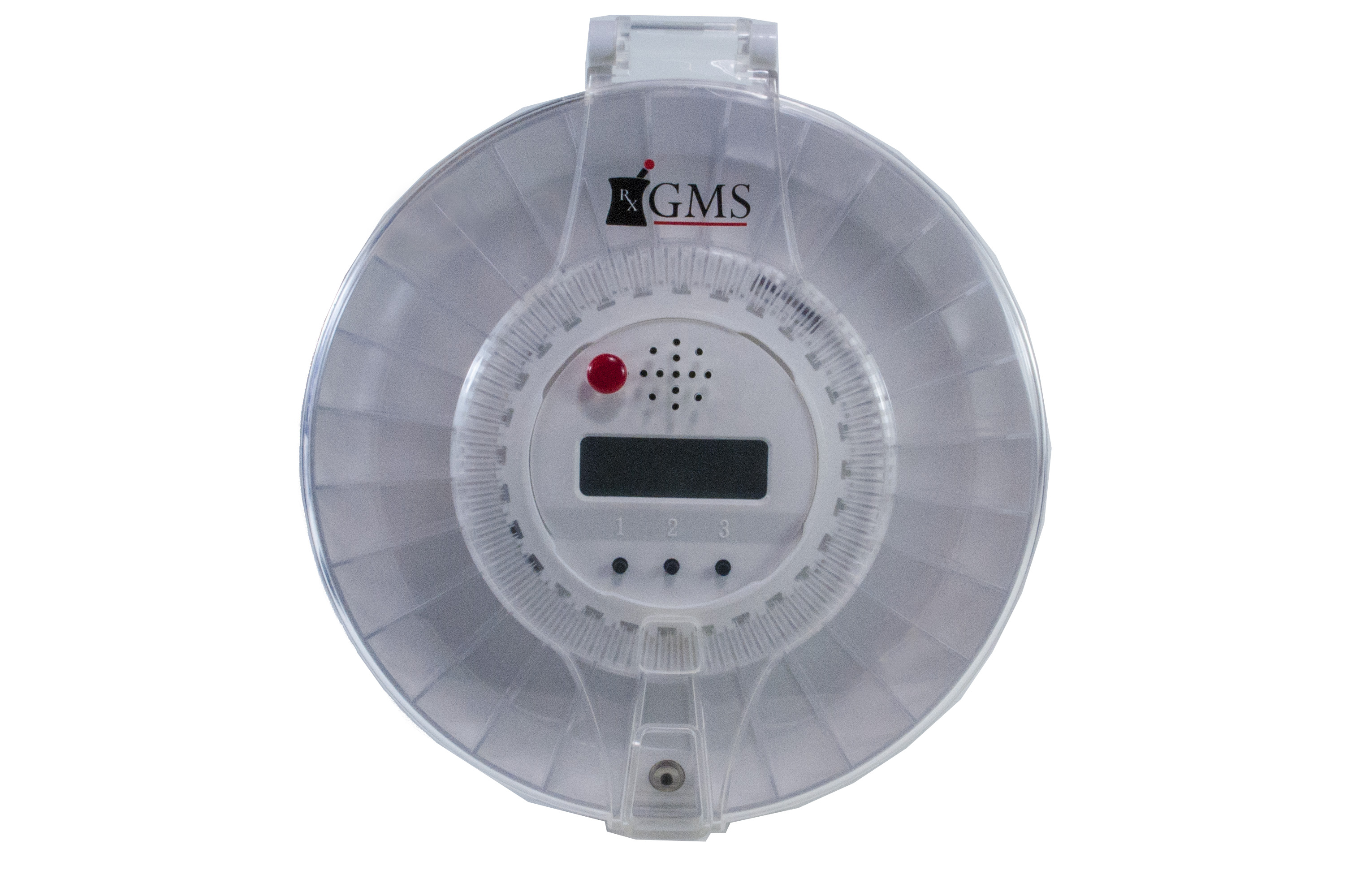 GMS Med-e-lert 28 Day Automatic Pill Dispenser - 6 Alarms  6 Dosage Rings  1 Key (Clear and Solid Lid) - image 5 of 6