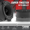 thumbnail image 2 of DS18 PRO-TW120B Super Tweeter en negro - Marco y diafragma de aluminio de 3", 240 W máx., 120 W RMS, 4 ohmios, Crossover incorporado - Los tweeters PRO son los mejores en el mercado de audio profesion, 2 of 5