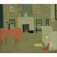 thumbnail image 2 of Pere Torné Esquius 23x20 Black Ornate Framed Double Matted Museum Art Print Titled: Living Room Interior (1913), 2 of 5