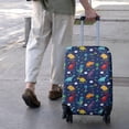 thumbnail image 3 of Colorful Dinosaurs Names Palms Clouds Pattern Luggage Cover Fashion Suitcase Cover Baggage Covers Fit 25-28 Inch Luggage (Go Travel), 3 of 5