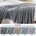 thumbnail image 6 of U by Bedsure Fleece Throw Blanket for Couch Grey, Lightweight Plush Fuzzy Cozy Soft Blankets and Throws for Sofa, 50x60 inches, 6 of 11