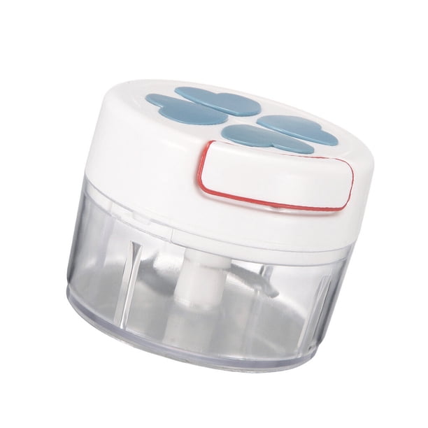 Inteprter Prensa de ajo 170ml pimienta de cocina 170ml picadora de cocina picadora Manual molinillo de jengibre portátil Cocina y Comedor Azul