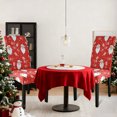 thumbnail image 2 of Christmas Stretch Chair Cover Washable Removable Dining Chair Cover Stretchy Polyester Festive Home Decoration for Kitchen Hotel, 2 of 6