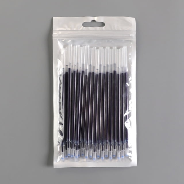 2026 School Essential Pen Refills, 20pcs Blue Ink Ballpoint Cartridges 0.38mm, Smooth Flowing Replacement Cores for Note Taking, Leak-Proof Plastic Design - Blue