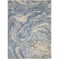 thumbnail image 1 of Amer Rug CRR17696 7 ft. 6 in. x 9 ft. 6 in. Carrara 1 Hand-Tufted Area Rug - Blue, 1 of 1