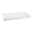 thumbnail image 3 of Voltaire 60" x 30" Acrylic White, Single-Threshold, Center Drain, Shower Base, 3 of 7