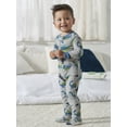 thumbnail image 2 of Gerber Baby & Toddler Neutral Snug Fit Footed Cotton Pajamas, 2-Pack, 0/3 Months - 5T, 2 of 10