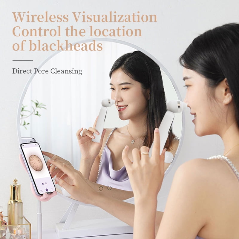 Visible Electric Blackhead Extractor Blackhead Removal Appliance 3 Replaceable Heads