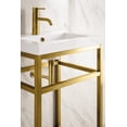 thumbnail image 2 of James Martin Vanities C105-V20-RGD-WG 20 in. Boston Stainless Steel Sink Console with White Glossy Resin Countertop  Radiant Gold, 2 of 7