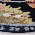thumbnail image 3 of Safavieh Chelsea Lanford Animal Wool Area Rug, Black, 5'6" x 5'6" Round, 3 of 10