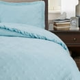 thumbnail image 3 of KASENTEX  Soft Microfiber Quilt Set Machine Washable Bedspread All Season Cyan - King, 3 of 5