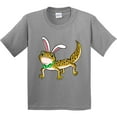 thumbnail image 3 of Inktastic Easter Leopard Gecko with Bunny Ears Youth T-Shirt, 3 of 5