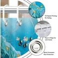 thumbnail image 5 of Tropical Fish Shower Curtain, Ocean Underwater World Jellyfish Colorful Coral Reef Summer Bathroom Curtain Waterproof Fabric Machine Washable with Hooks,72" Wx84 L, 5 of 6