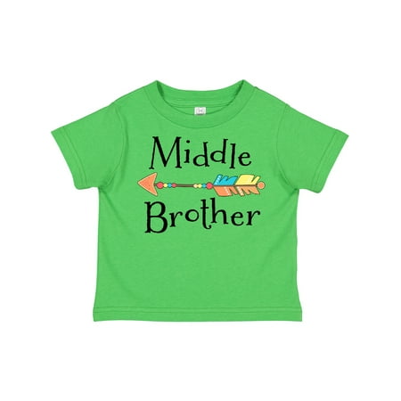 

Inktastic Middle Brother- Arrow Gift Toddler Boy Girl T-Shirt