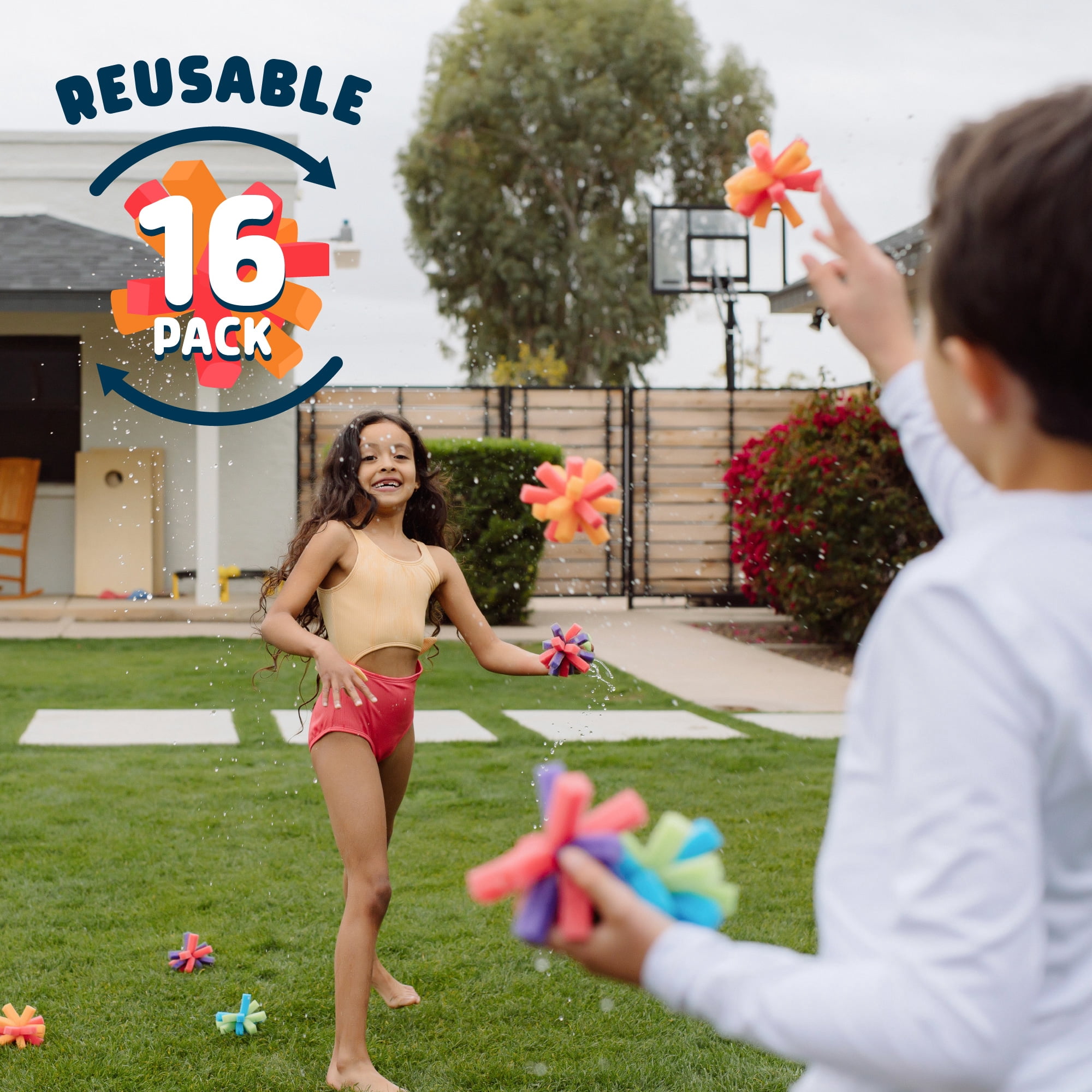 Chuckle & Roar Reusable Sponge Balls Soak & Toss Fun for Children Ages 3+, by Buffalo Games