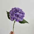 thumbnail image 4 of 20in Purple Hydrangea Artificial Flowers Latex Real Touch Fake Hydrangeas Bouquet Large Faux Flower for Home Table Centerpieces Wedding Garden Party Halloween Decoration, 4 of 9