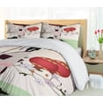 thumbnail image 5 of Ambesonne Umbrella Girl Duvet Cover Sets, Orient Garden, 2-Queen, Pale Green Multicolor, 5 of 7