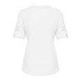 thumbnail image 6 of Pntutb Women's Lace Short Sleeve V-Neck T-Shirt Loose Casual Summer Tee Tops Special Offers, 6 of 6