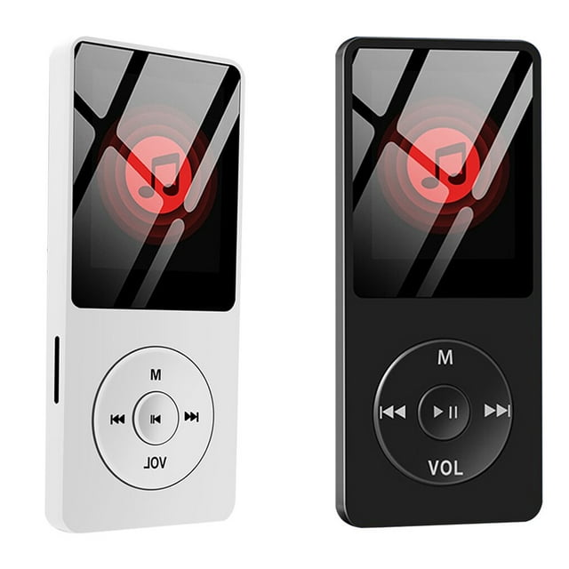 Lecteur MP3 16G Portable MP3 Rechargeable Lecteur MP3 Sport Lecteur MP3 Rechargeable Lecteur de Musique Hi-Fi Rechargeable Adaptateur Audio Vidéo Sport, Noir