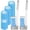 Grey:Toilet Brush 2pcs+Cleaner Replacement 36pcs, variant on Wekvgz 2 pack Disposable Toilet Brush and Holder Set Extended Handle Toilet Bowl Cleaner Wands 36 Cleaner Refills for Bathroom Cleaning Bathtub