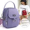 thumbnail image 4 of Bolso de hombro para mujer, de tela de nailon, estilo retro, a prueba de salpicaduras, con diagonal, 4 of 6