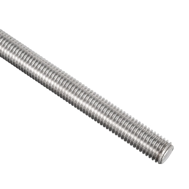 Uxcell M12 Dia 500mm Length 304 Stainless Steel Right Hand Thread Fully Threaded Rod 1 Pack